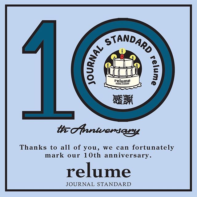 ファッション イラスト カジュアル キャンペーンのバナー Journal Standard Relume 10th Anniversary Banner Library