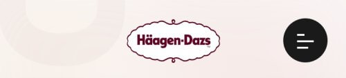 haagen-dazs_ヘッダー_spのUIパーツデザイン一覧（スマホデザイン） - ブランドサイト・かわいい・高級感・きれいめ