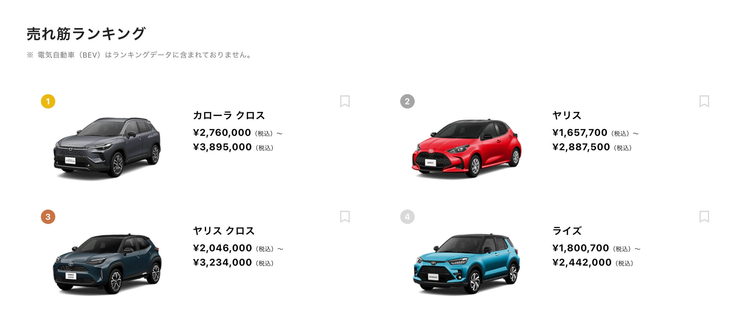 ランキングのUIパーツデザイン - ブランドサイト・かっこいい・シンプル・高級感・きれいめ