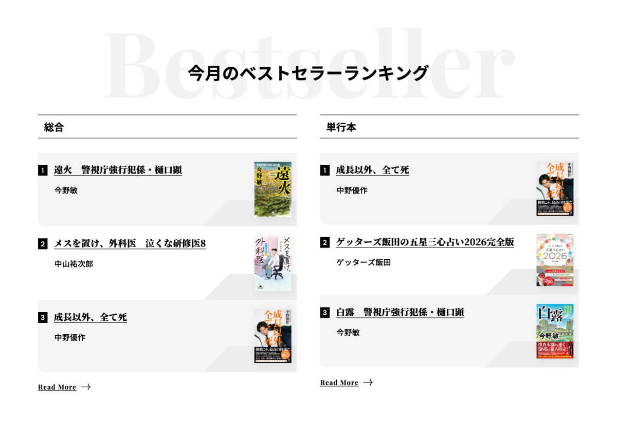 特集枠・ランキング・タイトル・見出しのUIパーツデザイン - ブランドサイト・ECサイト・かっこいい・スタイリッシュ・おしゃれ・シンプル・カジュアル